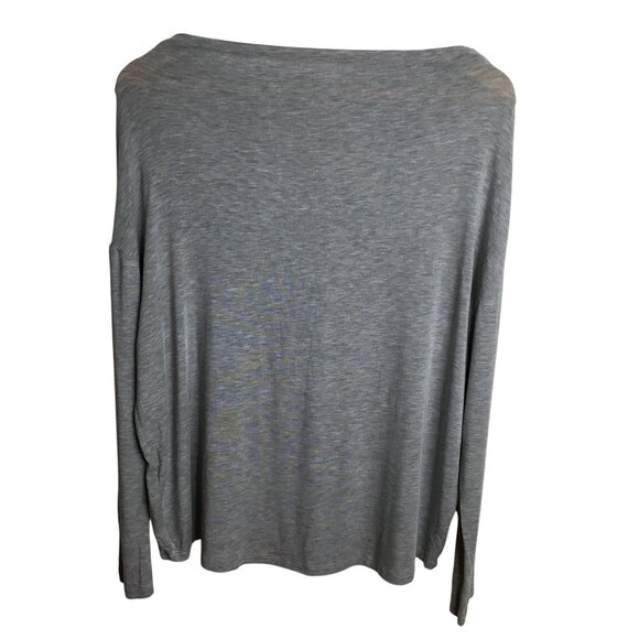 VINCE Gray Dolman Sleeve Boat Neck Modal Merino Lounge Knit Sweater Luxe S Women - Picture 2 of 5